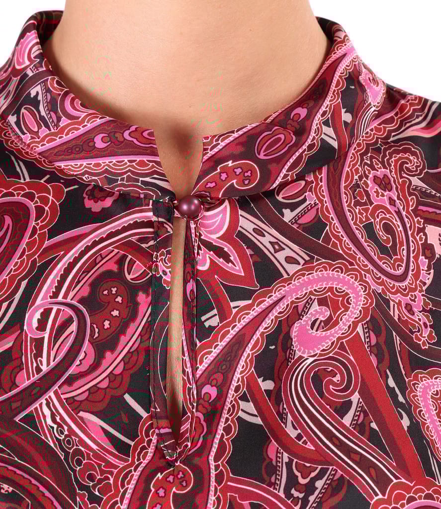 Bluza din saten imprimat cu motive paisley