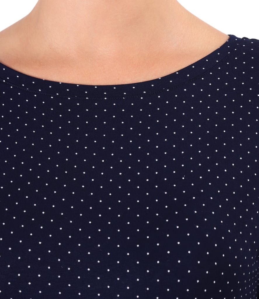 Bluza din jerse elastic imprimat cu picouri