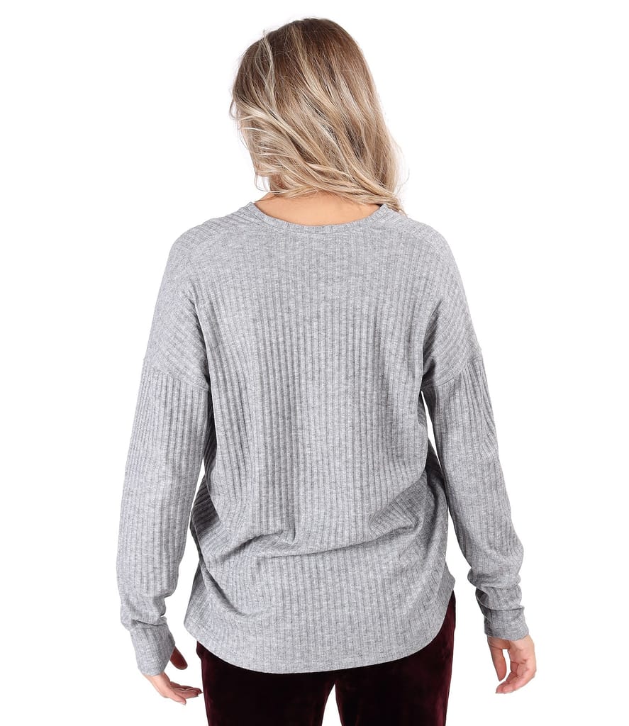 Bluza lejera din jerse elastic cu slituri laterale