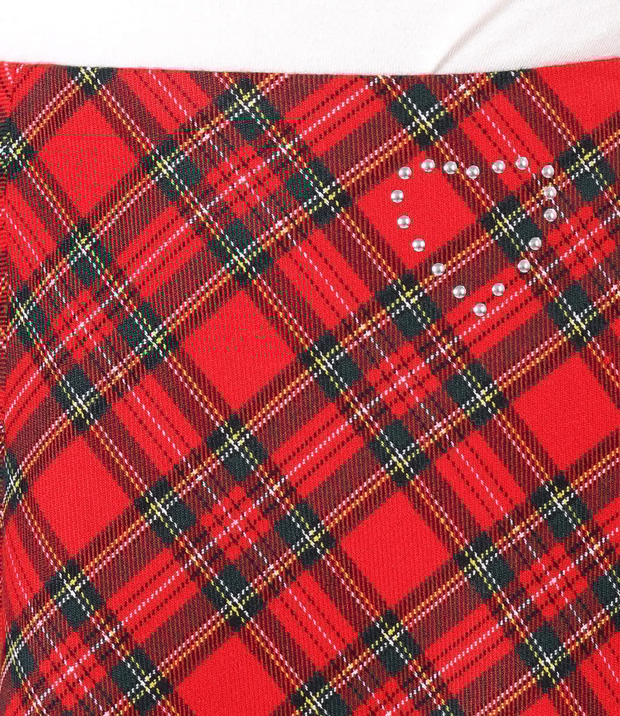 Fusta lunga evazata in carouri