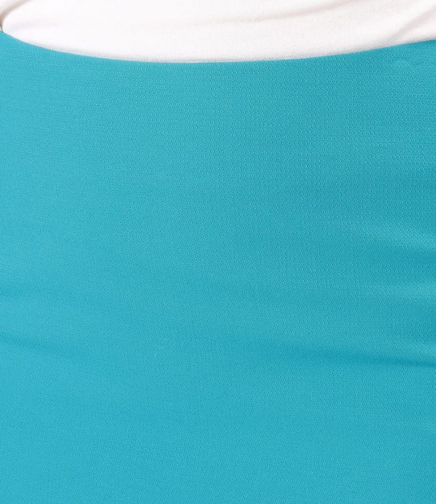 Fusta creion din stofa elastica