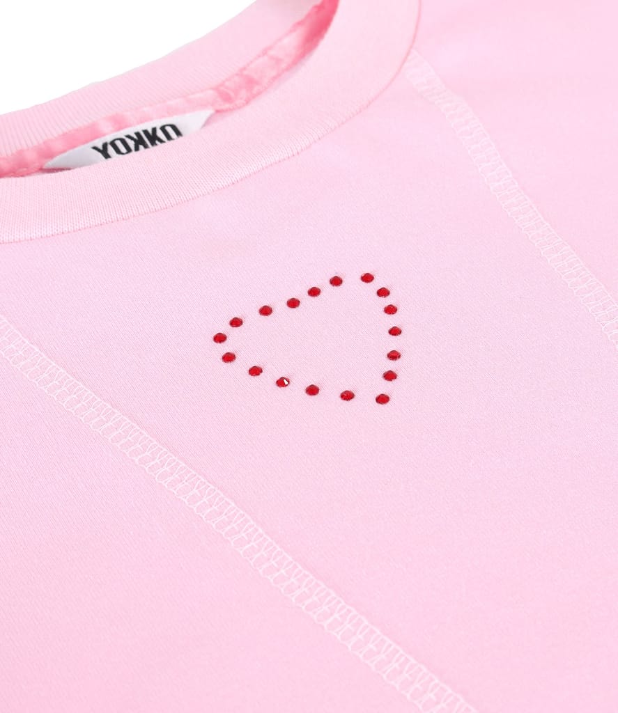 Bluza tip hanorac din bumbac cu cusatura decorativa