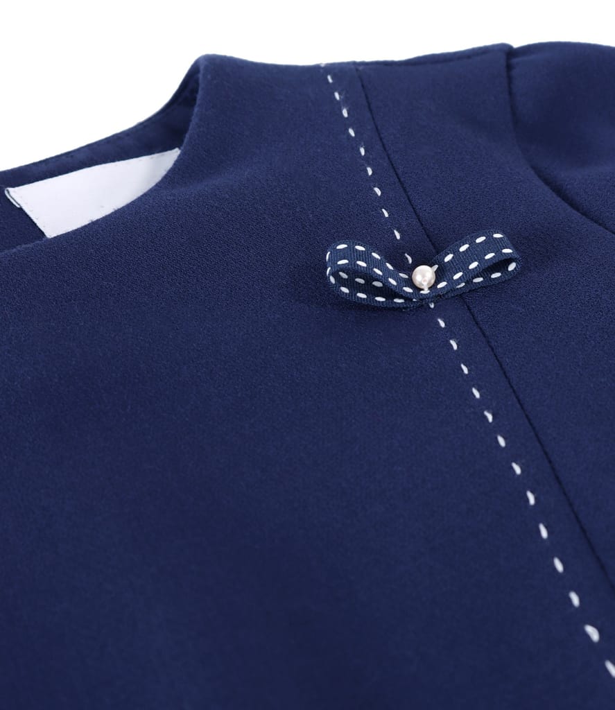 Rochie office evazata cu cusatura decorativa