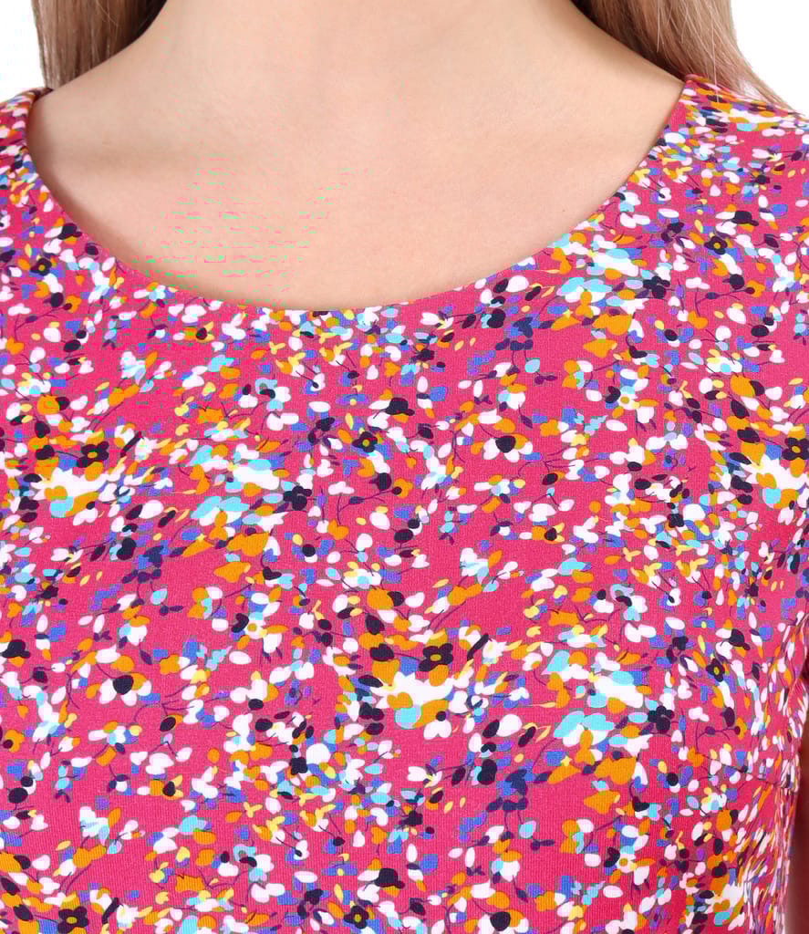 Rochie din bumbac elastic cu buzunare laterale