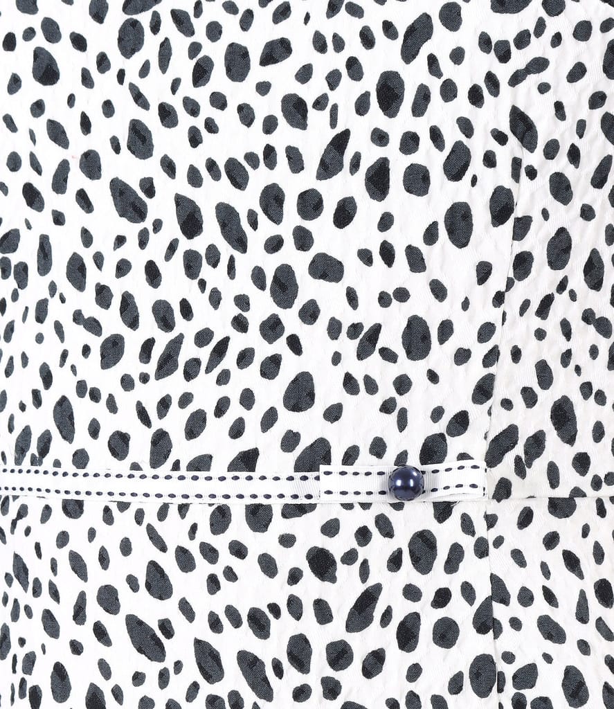 Rochie eleganta din brocart elastic imprimat