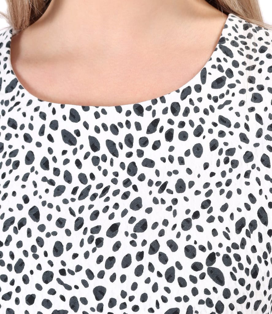 Rochie eleganta din brocart elastic imprimat