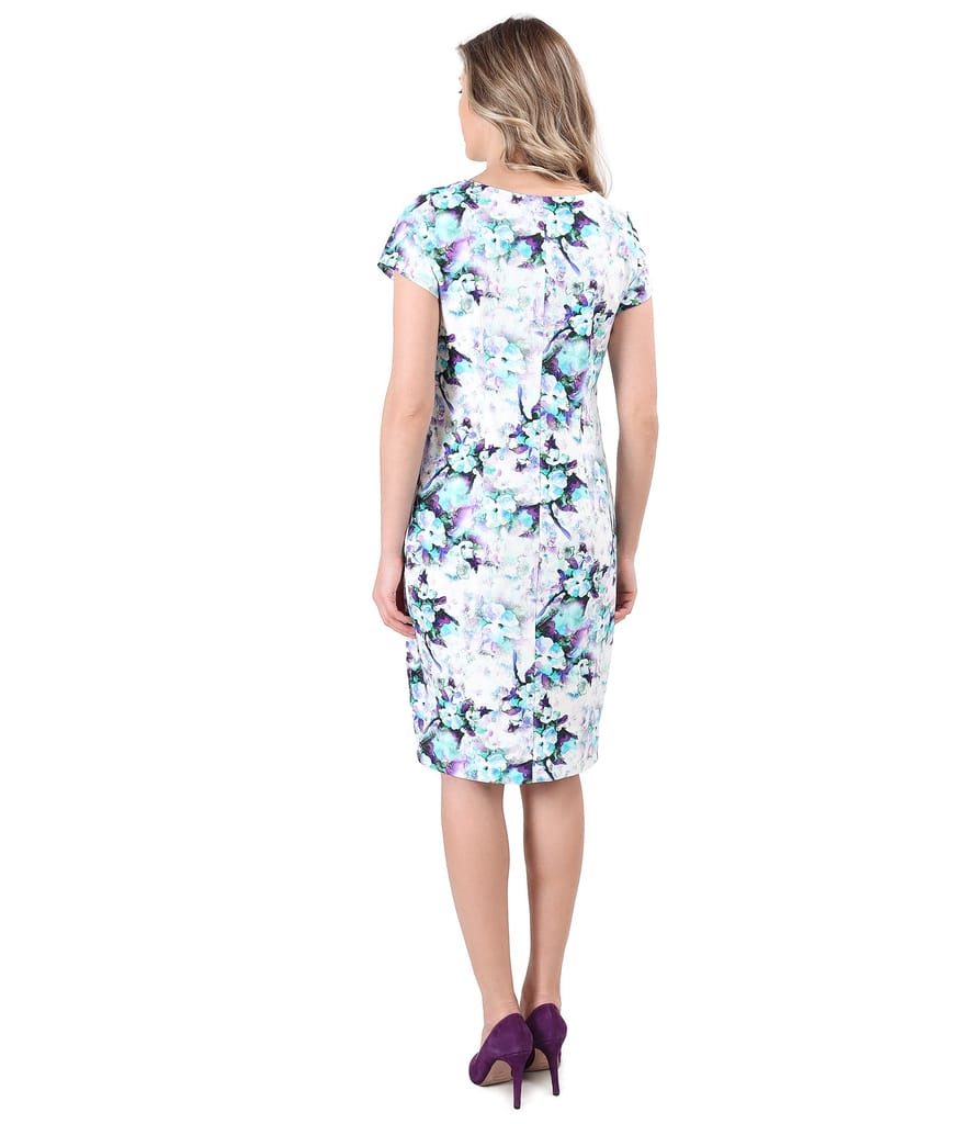 Rochie din bumbac elastic cu buzunare laterale