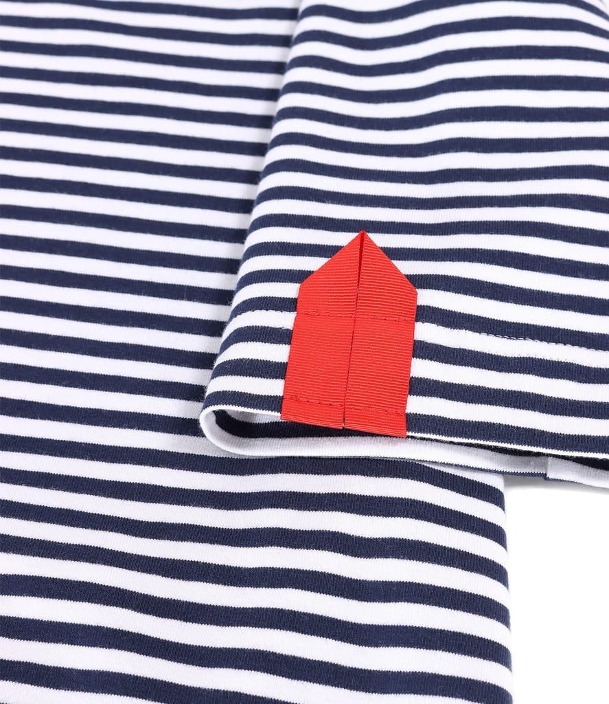 Rochie lunga din jerse elastic cu dungi