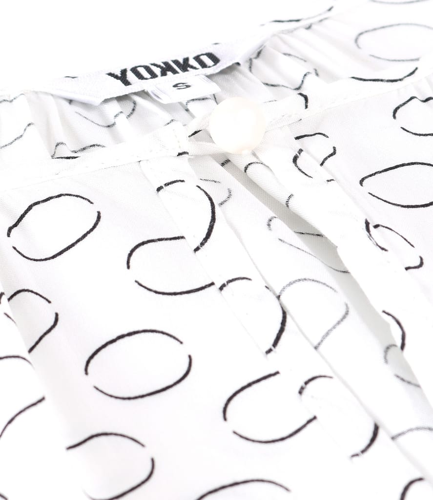 Bluza din viscoza imprimata cu cercuri