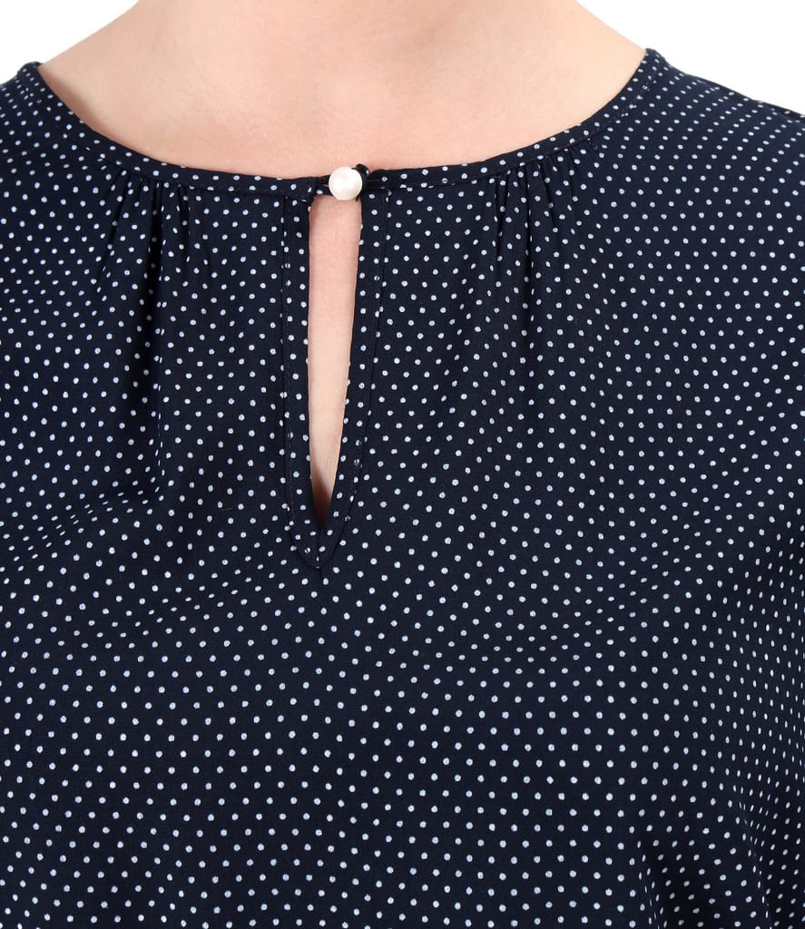 Bluza din viscoza imprimata cu picouri