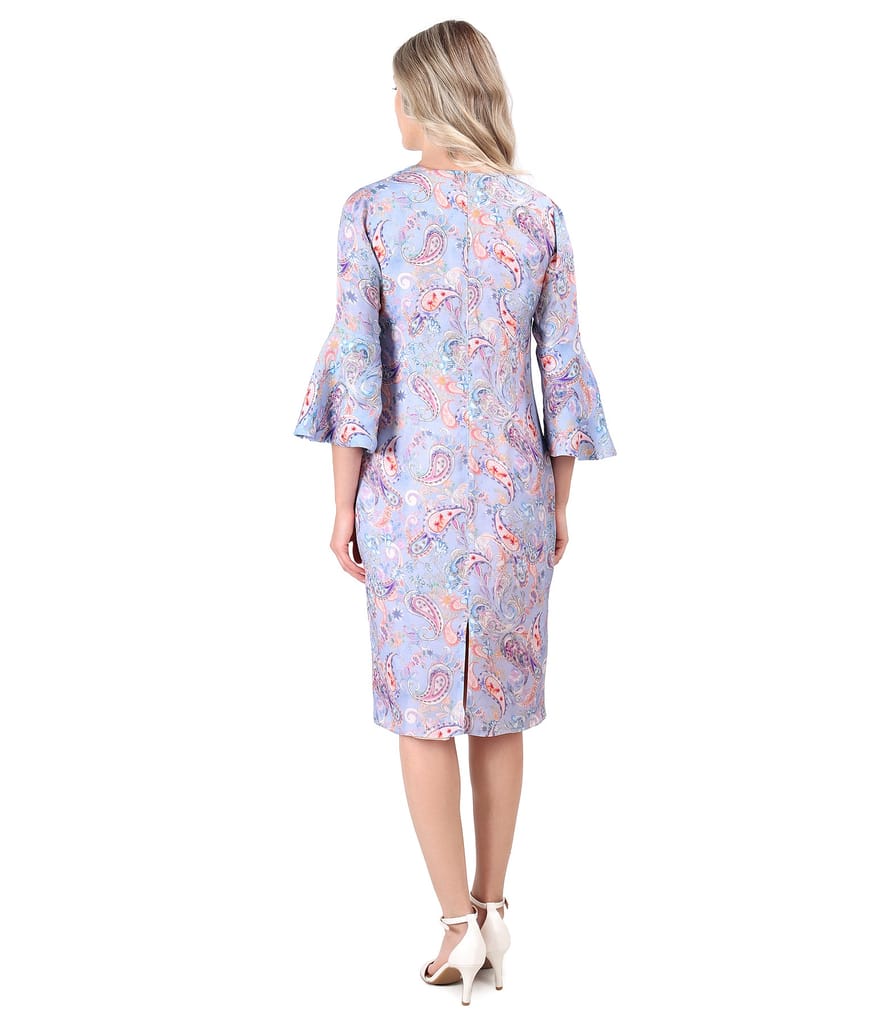 Rochie lejera din serj de viscoza cu motive paisley