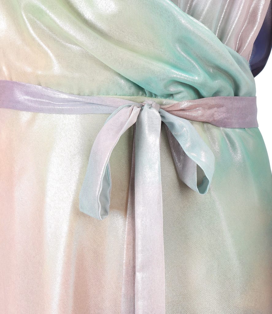 Rochie de seara din voal sidefat