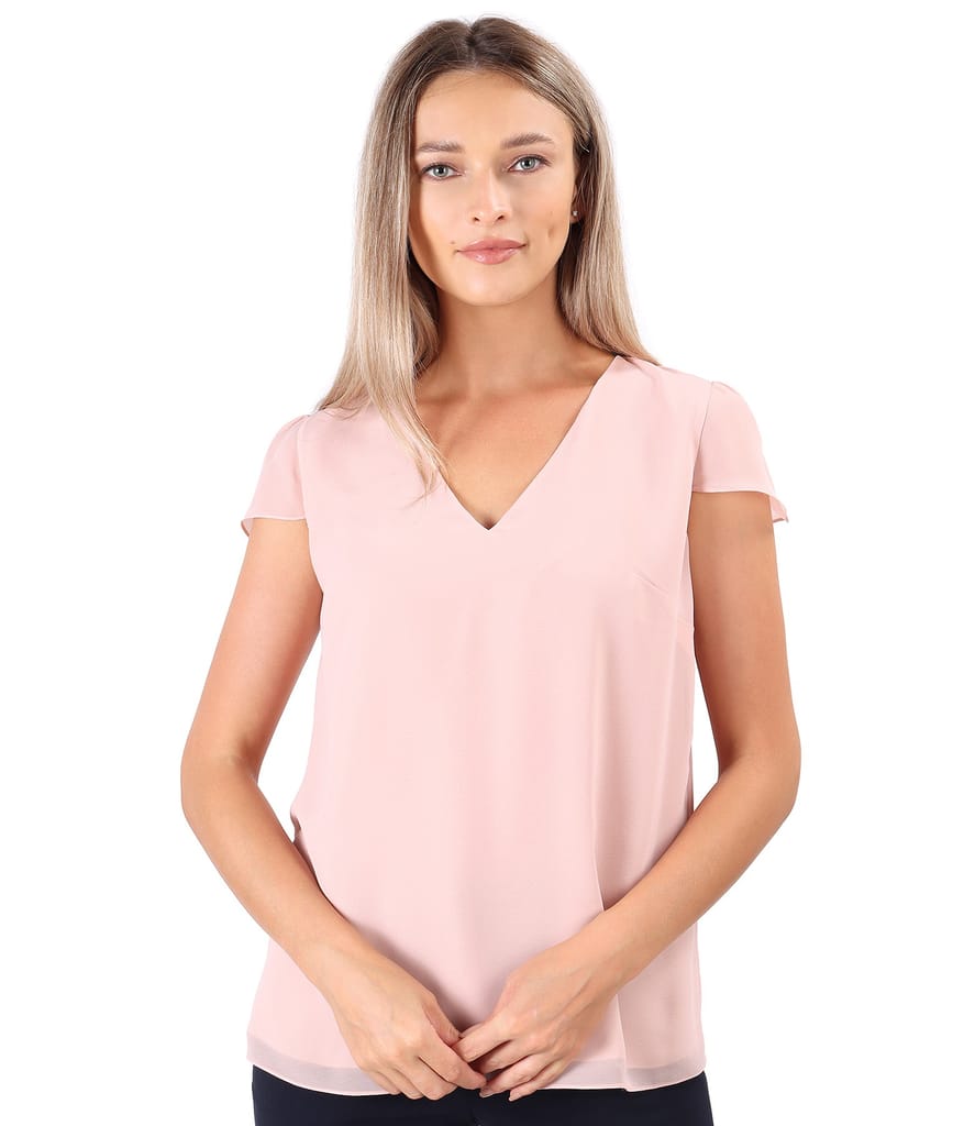 Bluza eleganta din voal uni