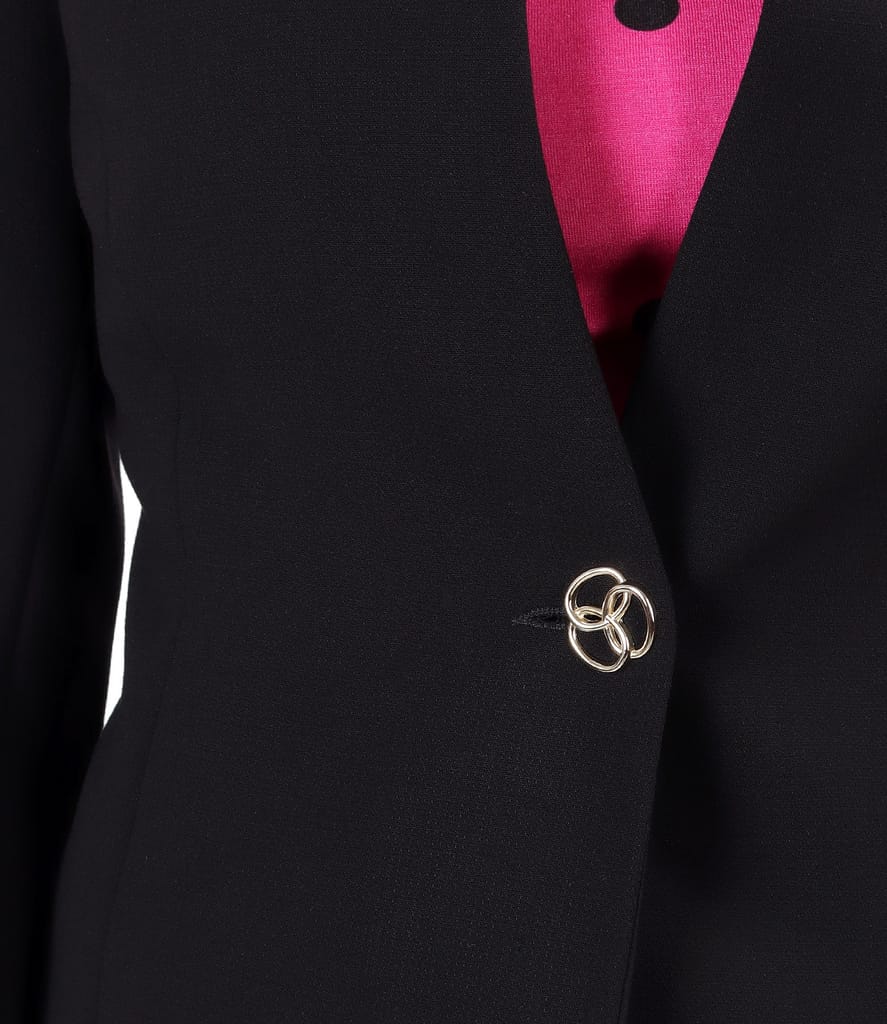 Sacou din stofa elastica cu lant decorativ