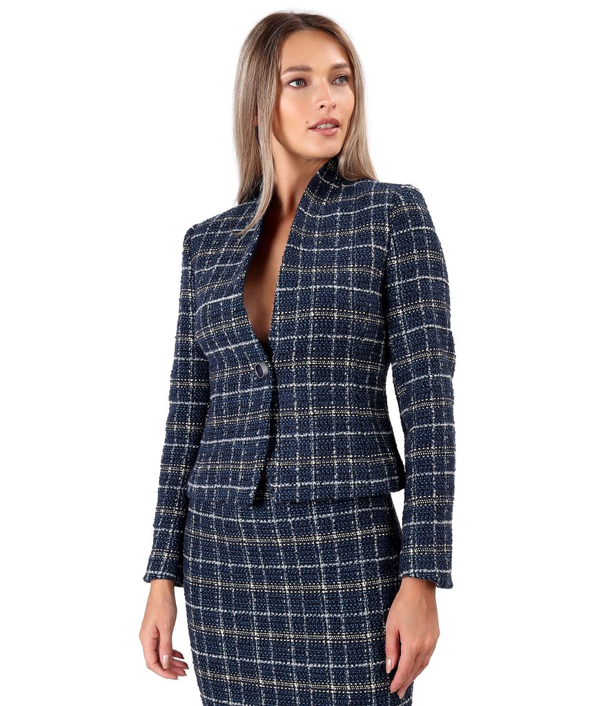 Sacou elegant din bucle cu lana si alpaca