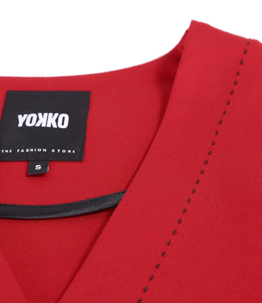 Rochie office midi din jerse elastic gros