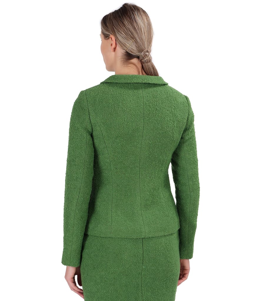 Sacou elegant din bucle cu lana si alpaca