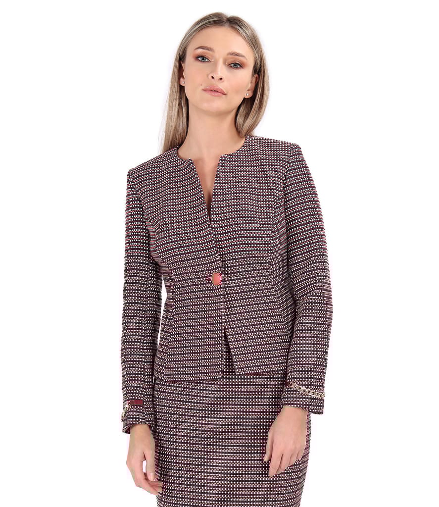 Sacou office din bucle cu bumbac