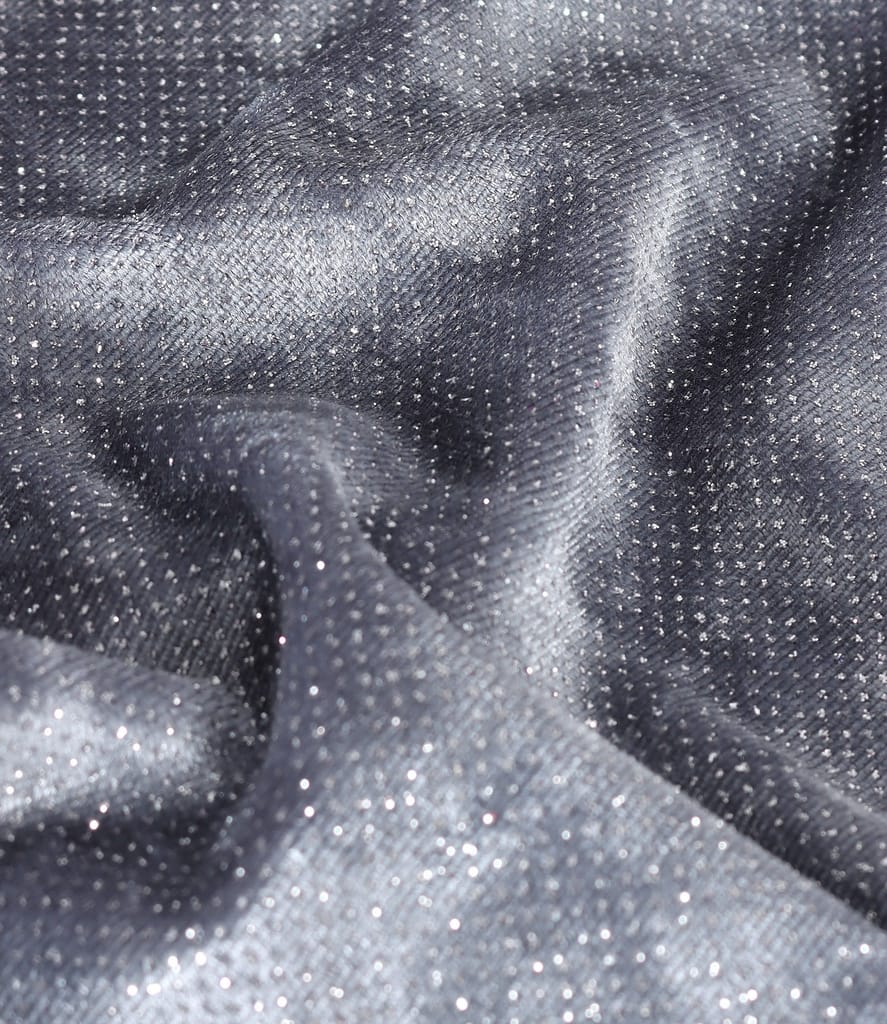 Rochie de seara evazata din catifea elastica cu fir metalic