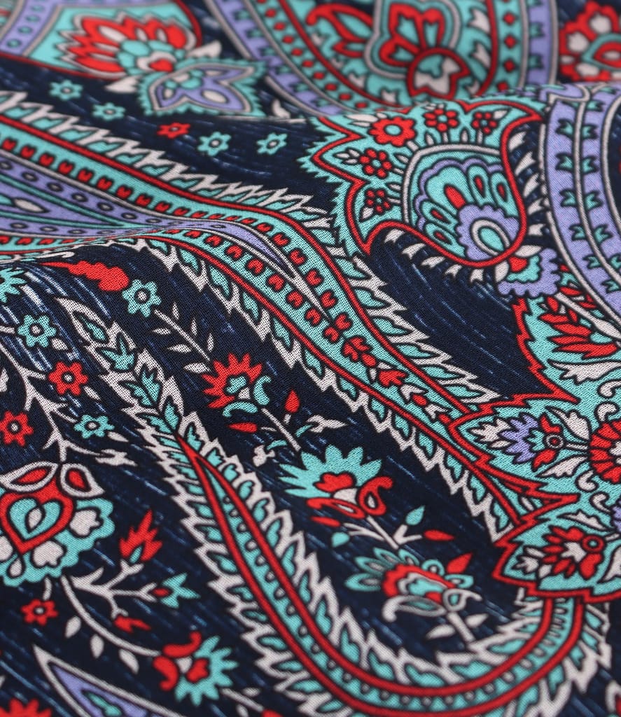 Bluza cu fata din voal imprimat cu lire