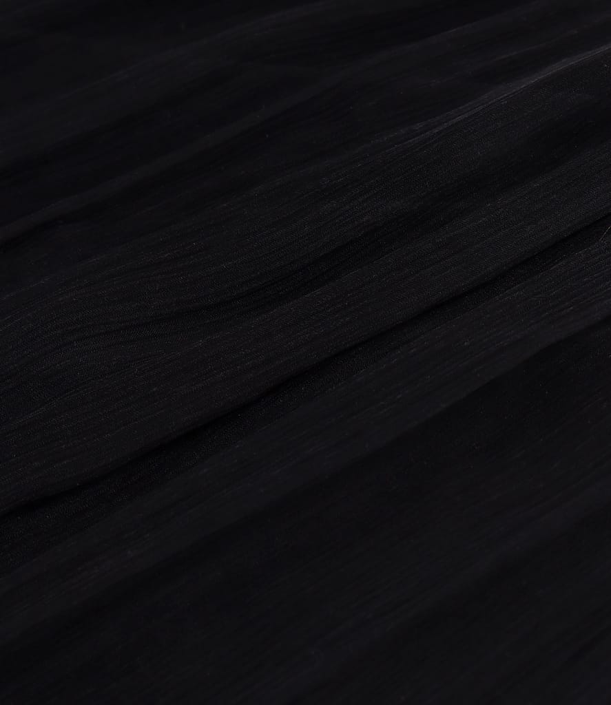 Rochie de seara din voal de matase naturala cu brosa