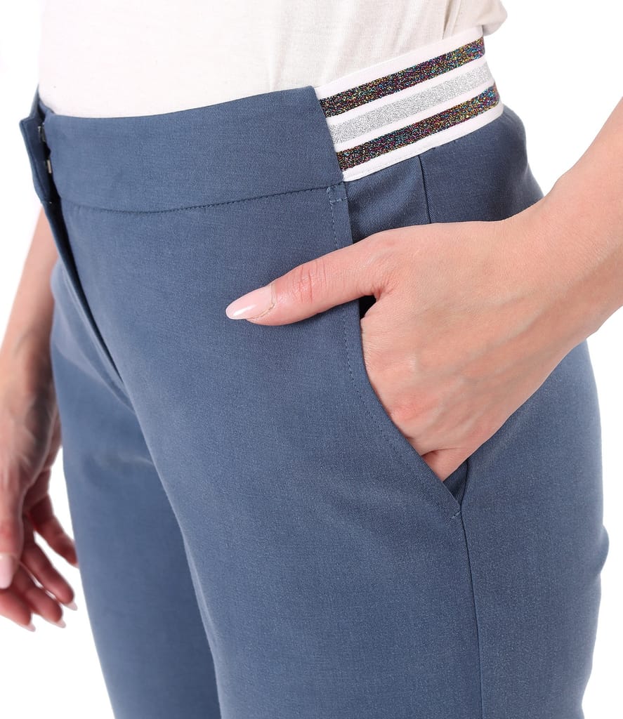 Pantaloni pana din tencel cu bumbac