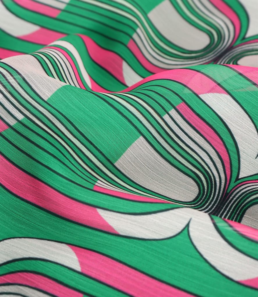 Bluza cu fata din voal imprimat