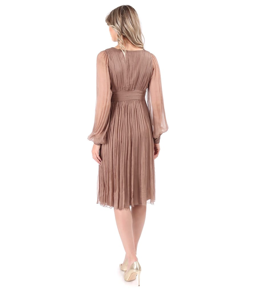 Rochie eleganta din voal de matase naturala