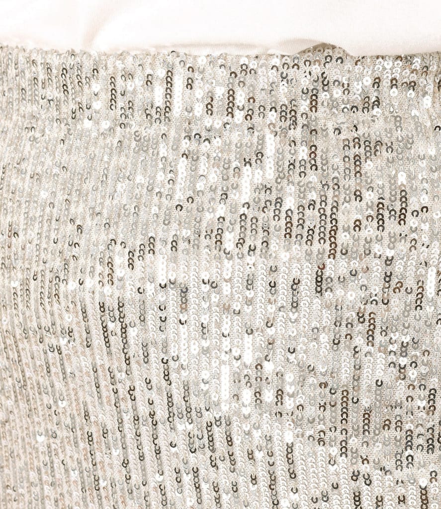 Fusta de seara midi din paiete metalizate