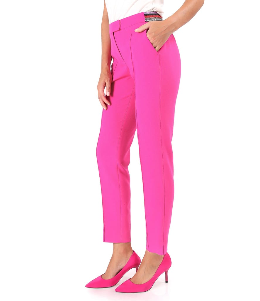 Pantaloni pana din stofa elastica