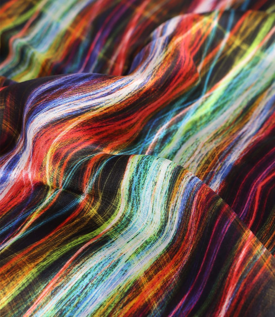 Rochie lejera din matase naturala imprimata digital