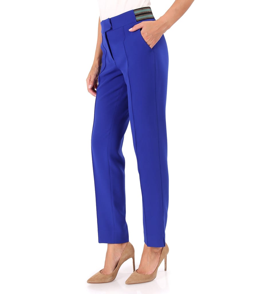 Pantaloni pana din stofa elastica