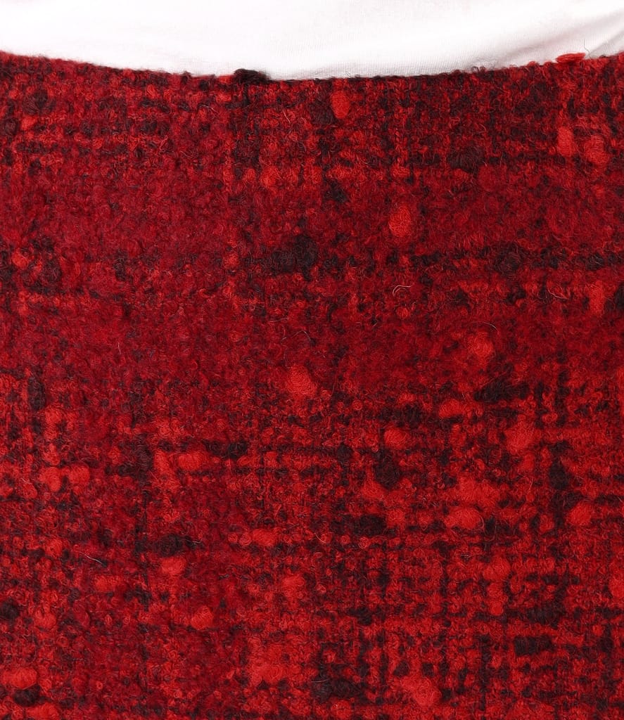 Fusta eleganta din bucle multicolor cu lana