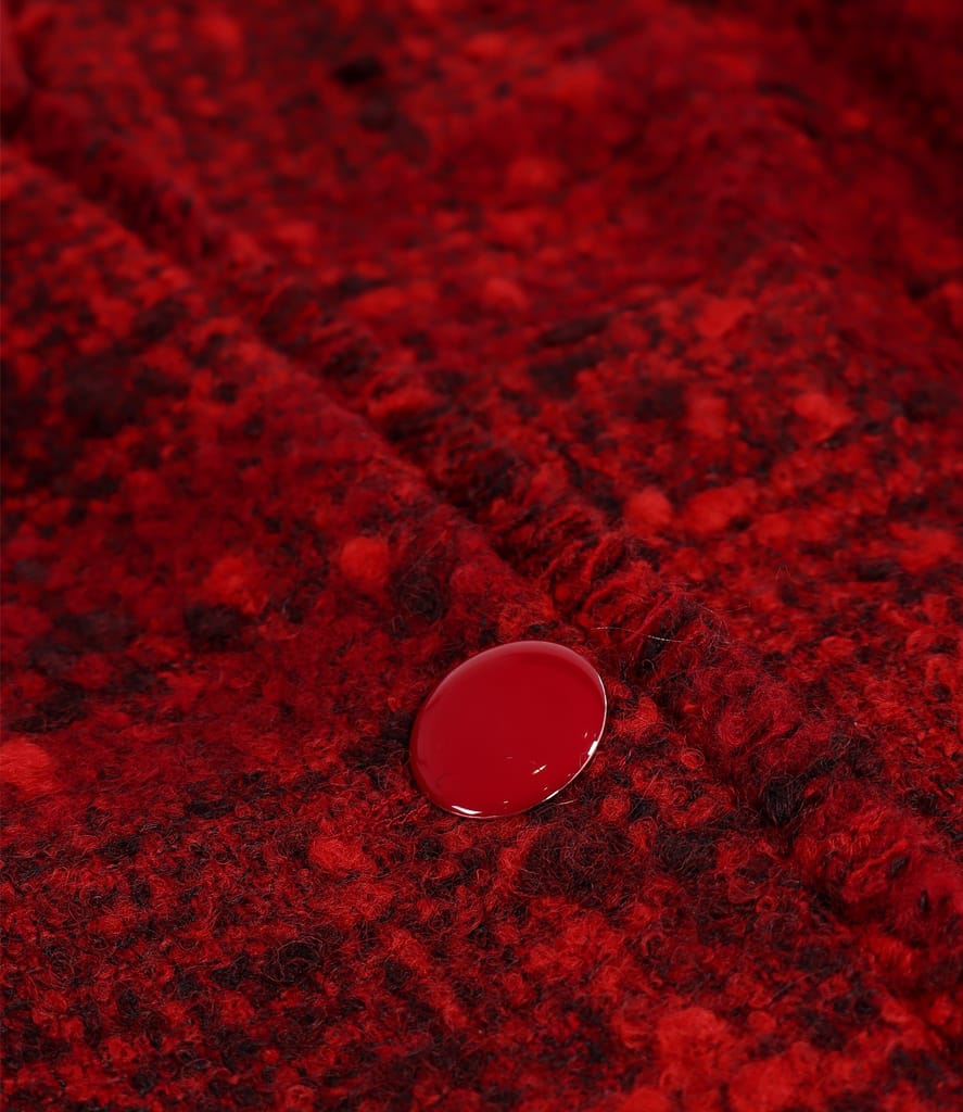 Sacou elegant din bucle multicolor cu lana