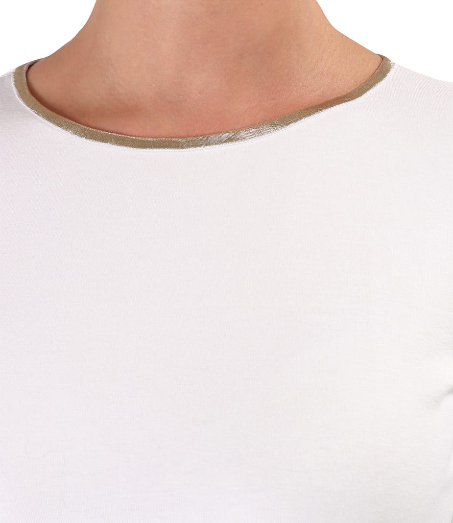 Bluza eleganta din jerse elastic cu maneci 3/4