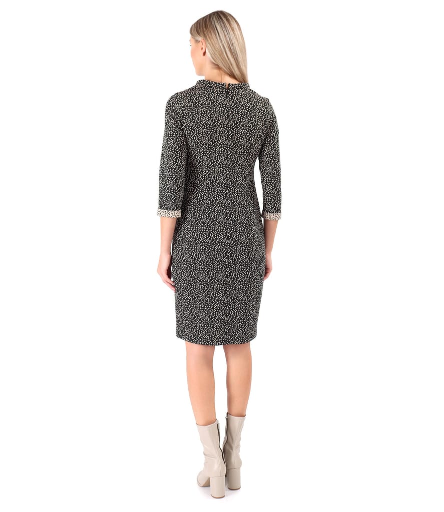 Rochie eleganta din stofa elastica groasa brocata