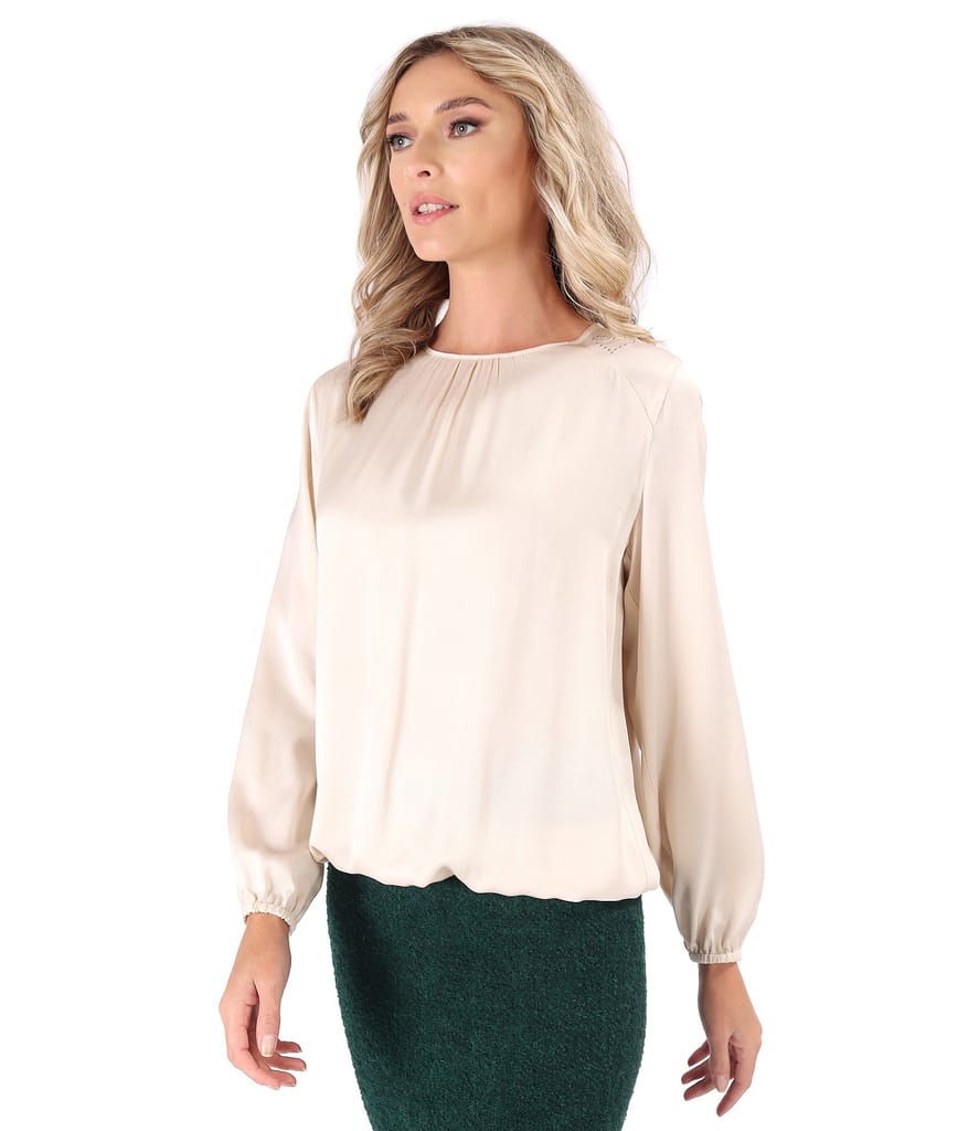 Bluza eleganta din saten de viscoza