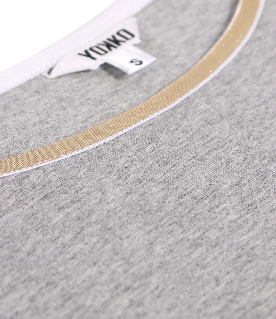 Bluza eleganta din jerse elastic cu maneci 3/4