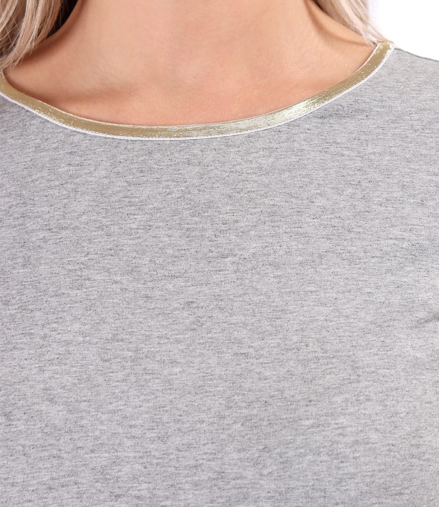 Bluza eleganta din jerse elastic cu maneci 3/4