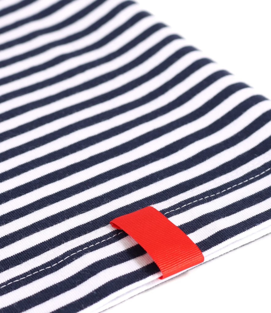 Bluza din bumbac elastic imprimat cu dungi