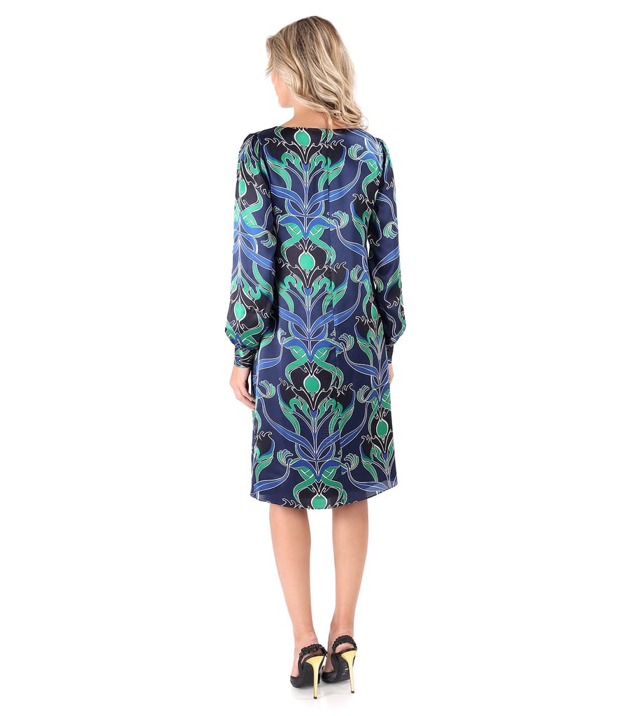 Rochie lejera din matase naturala imprimata digital