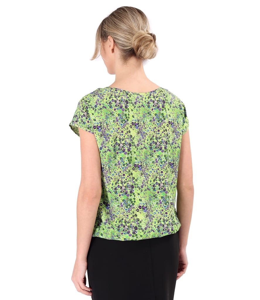 Bluza lejera din viscoza imprimata cu motive florale