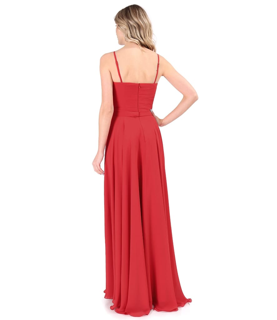 Rochie de seara lunga cu corset din voal uni