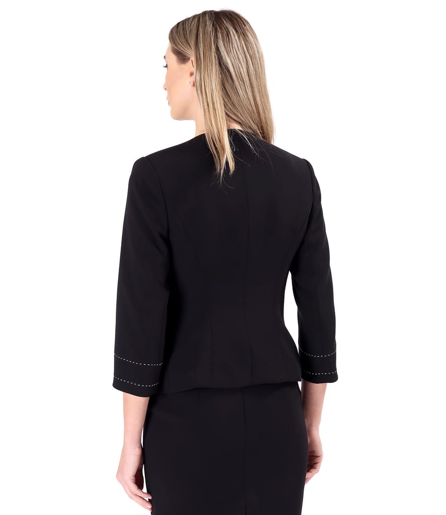 Sacou elegant cu brosa detasabila in talie