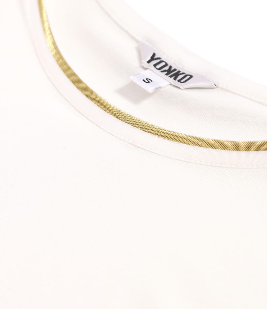 Bluza eleganta din jerse elastic cu maneci ample