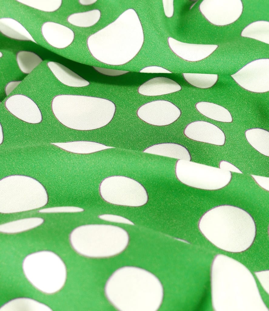 Bluza lejera din viscoza imprimata cu buline