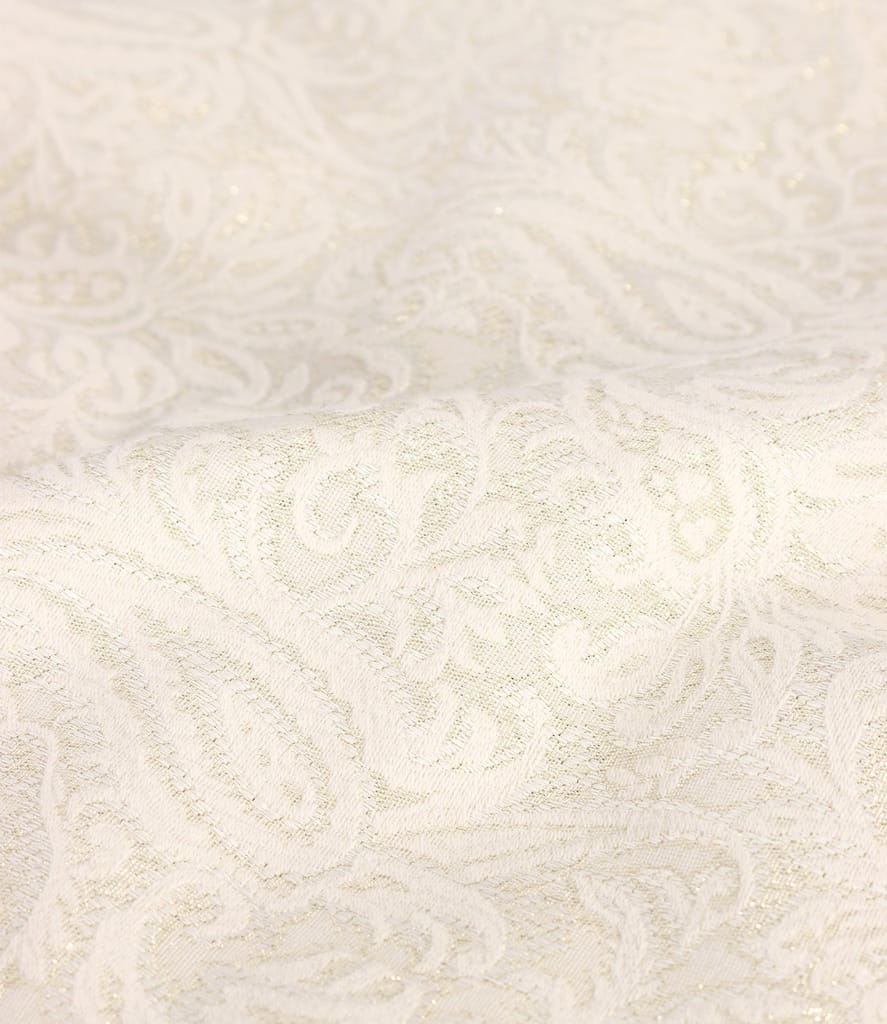 Fusta creion din brocart cu bumbac si fir de efect auriu