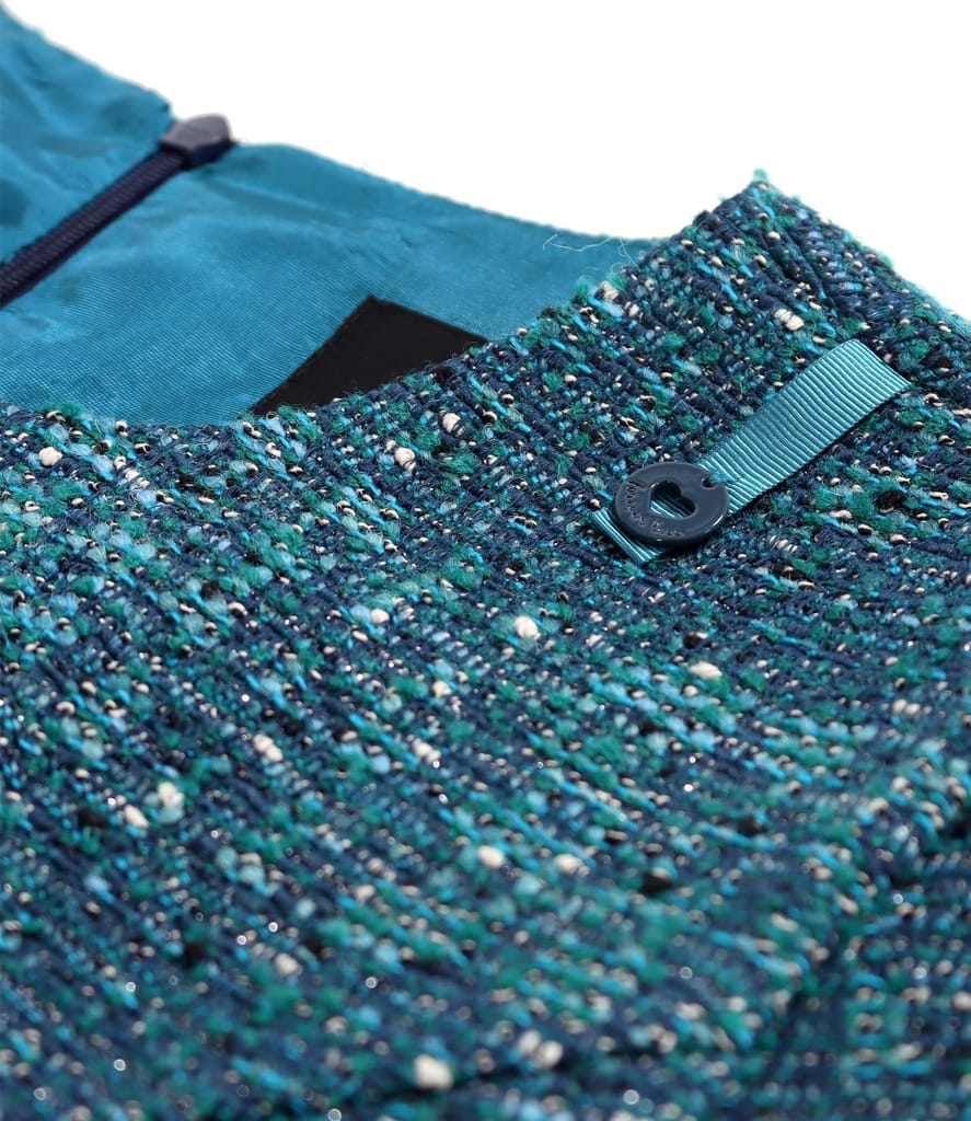 Rochie eleganta din bucle cu lana si fir de lurex