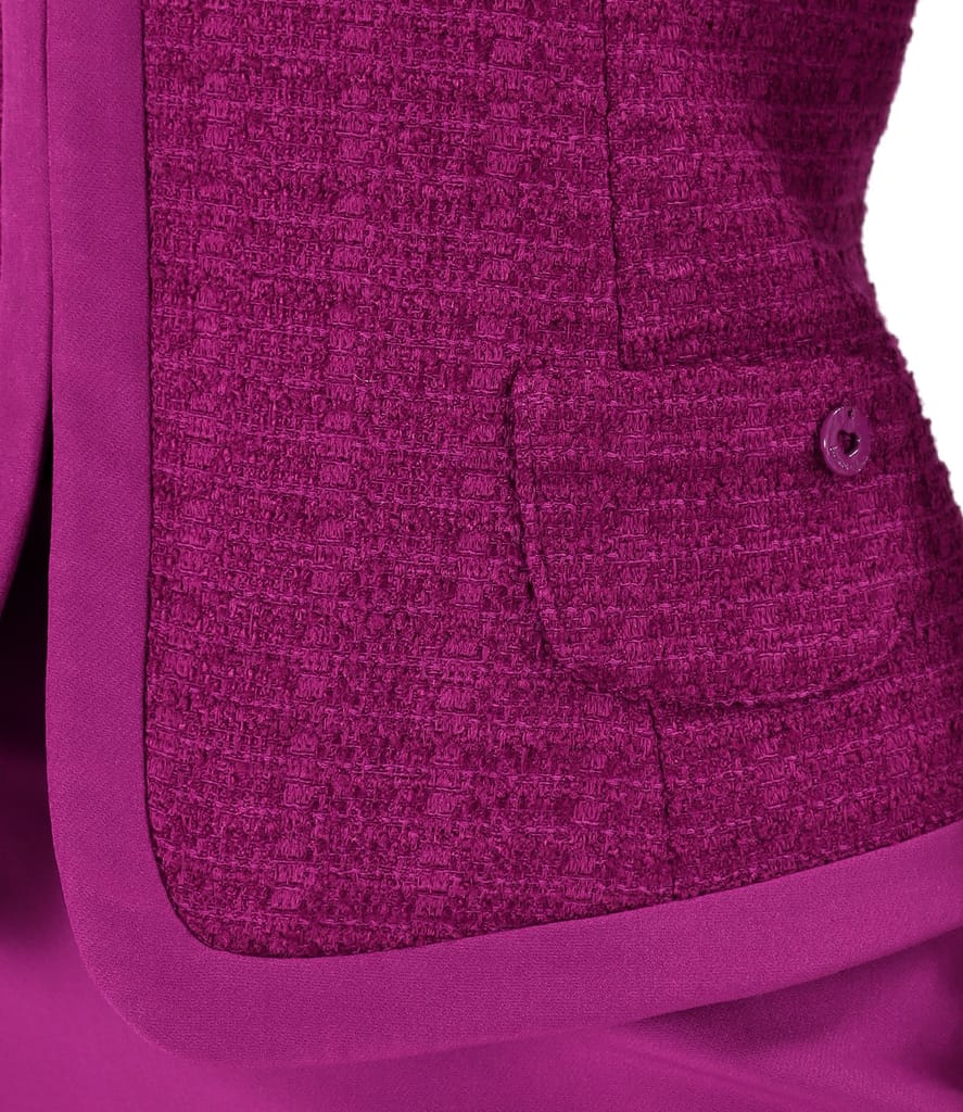 Sacou office din bucle cu viscoza si bumbac