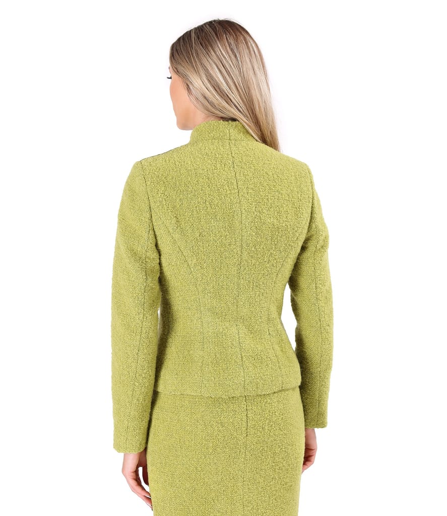 Sacou elegant din bucle cu lana si alpaca